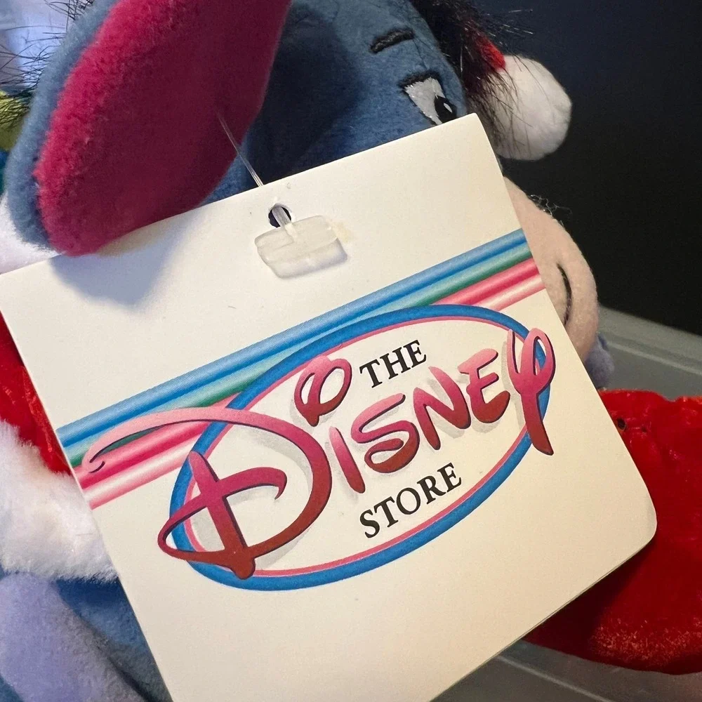 Disney Store Santa Eeyore Mini Bean‎ Bag Plush Christmas Joy Bag Winnie the Pooh